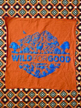 Wild For Good Orange & Blue Bandana ⛰️🦌🌲